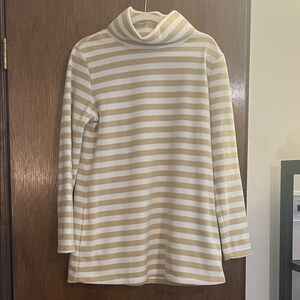 Dudley Stephens Cream and Tan Turtleneck